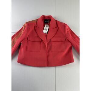Adidas Ivy Park Cropped Coral Suit Jacket Size XS Blazer NWT GR1464